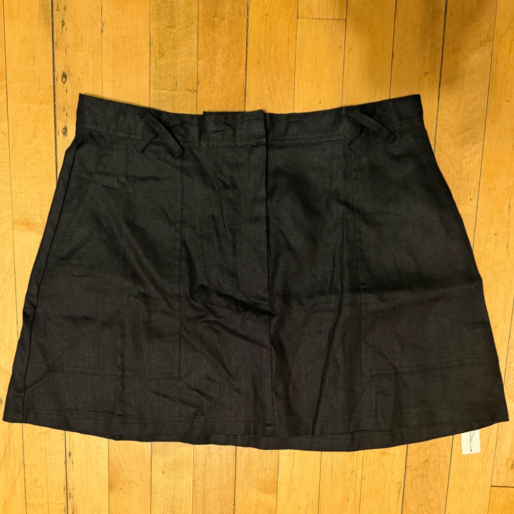 Reformation Linen Mini Skirt